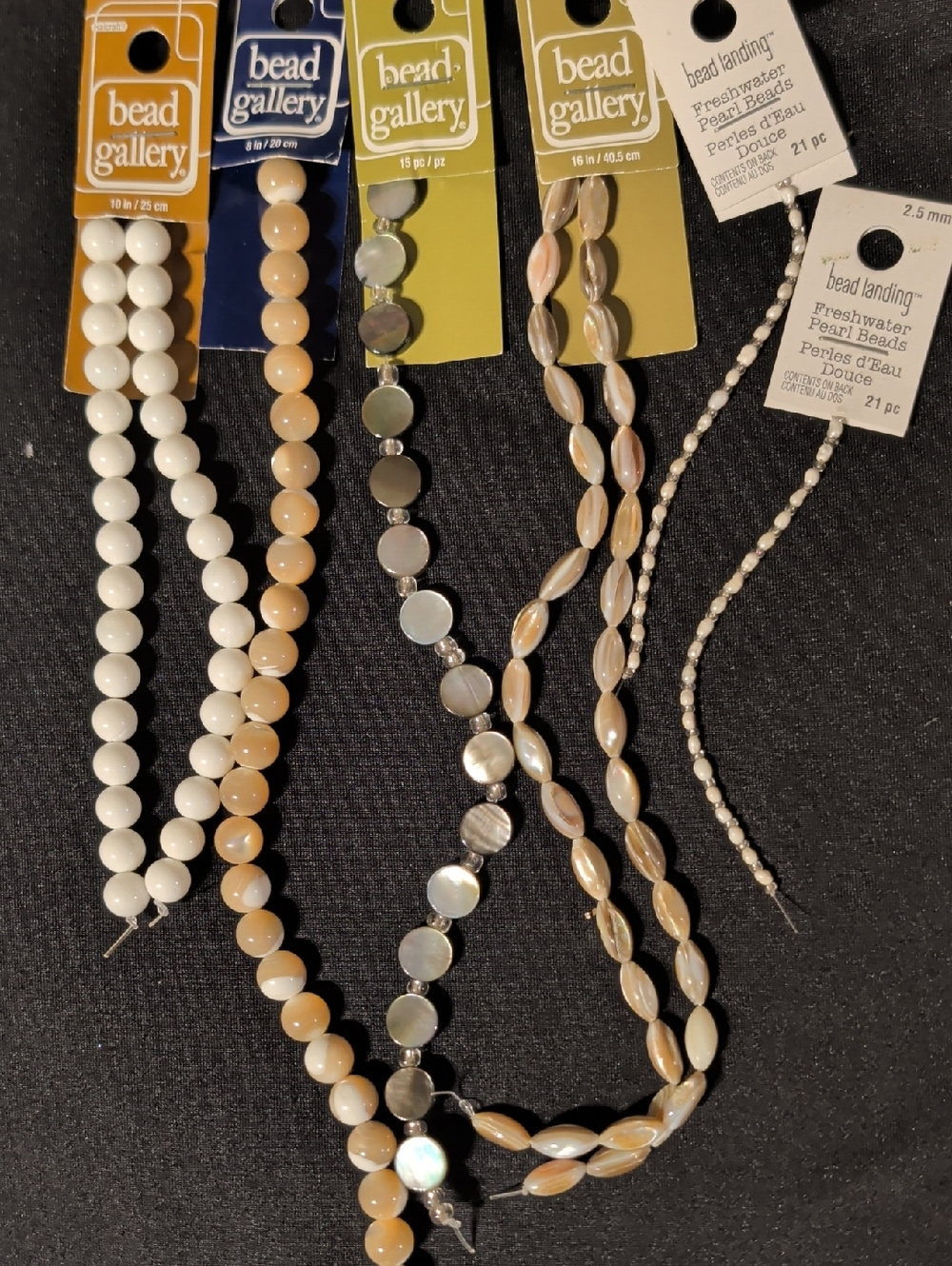Giant Lot of NWT Bead Strands: 135+ Semi-precious, Glass, Ceramic, Metal & Shell - Picture 11 of 17